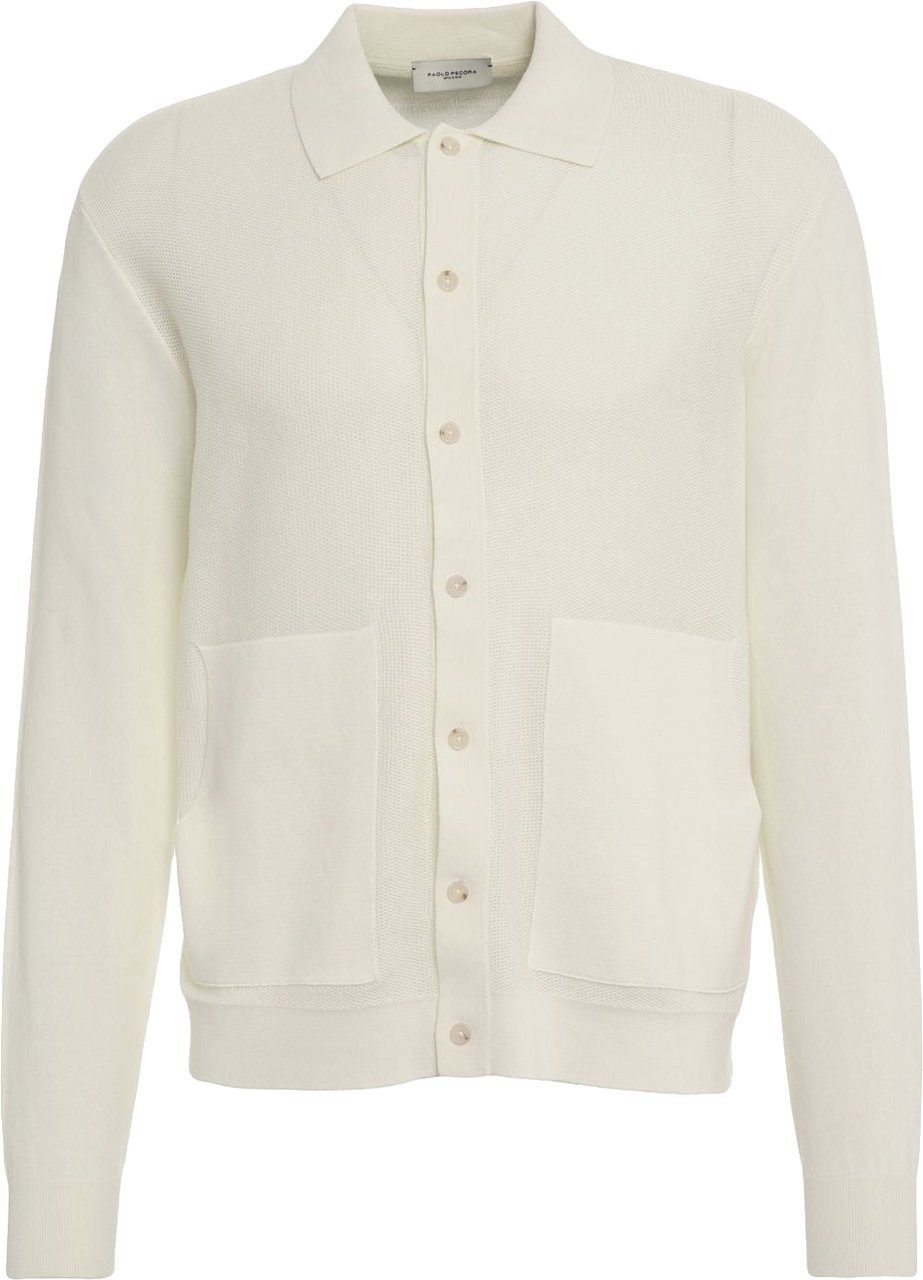 Paolo Pecora Cotton cardigan Wit