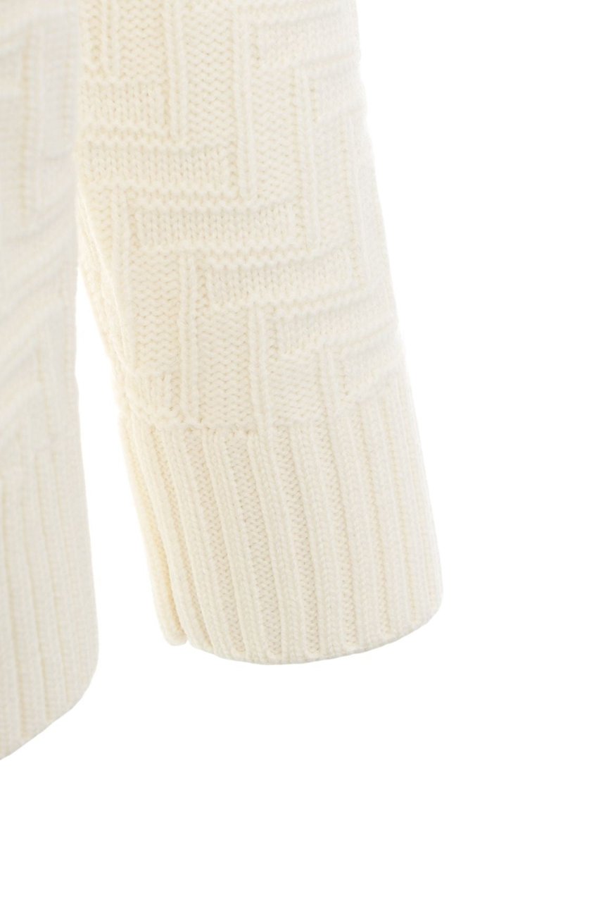 Paolo Pecora Virgin wool cardigan Wit
