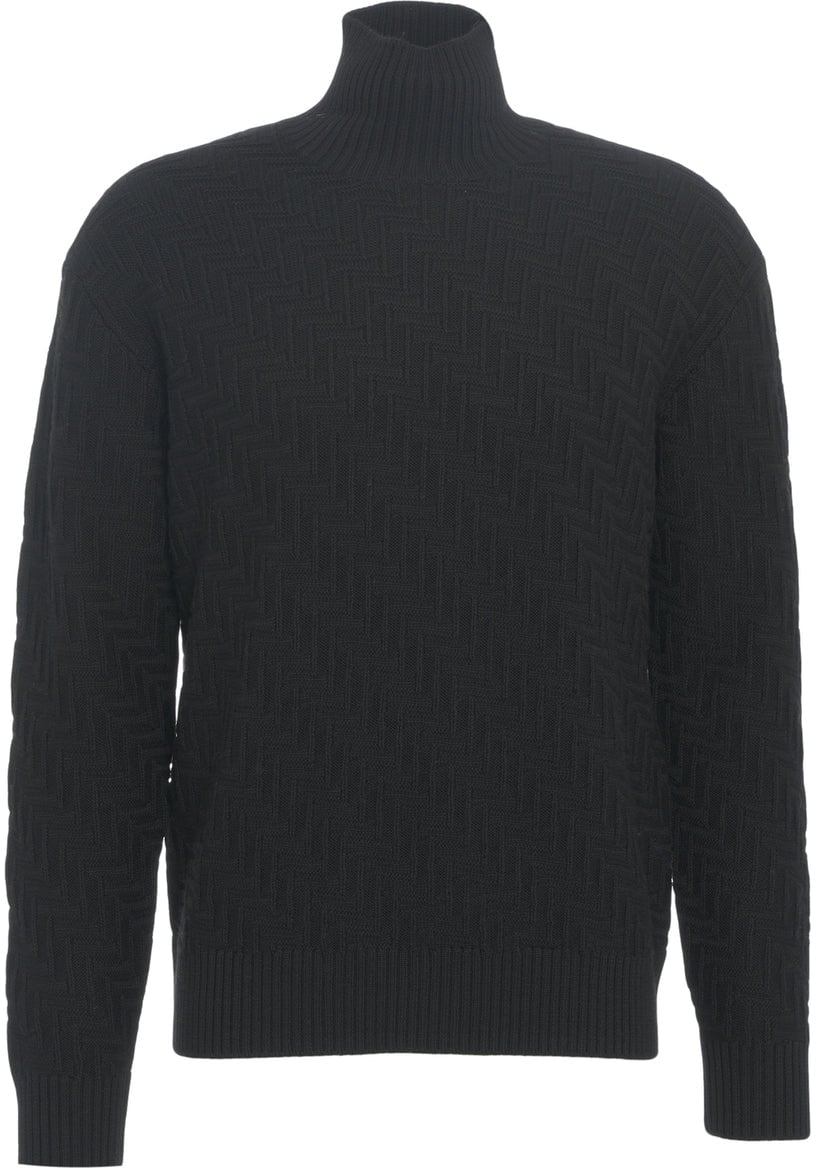Paolo Pecora Pullover with turtleneck Zwart