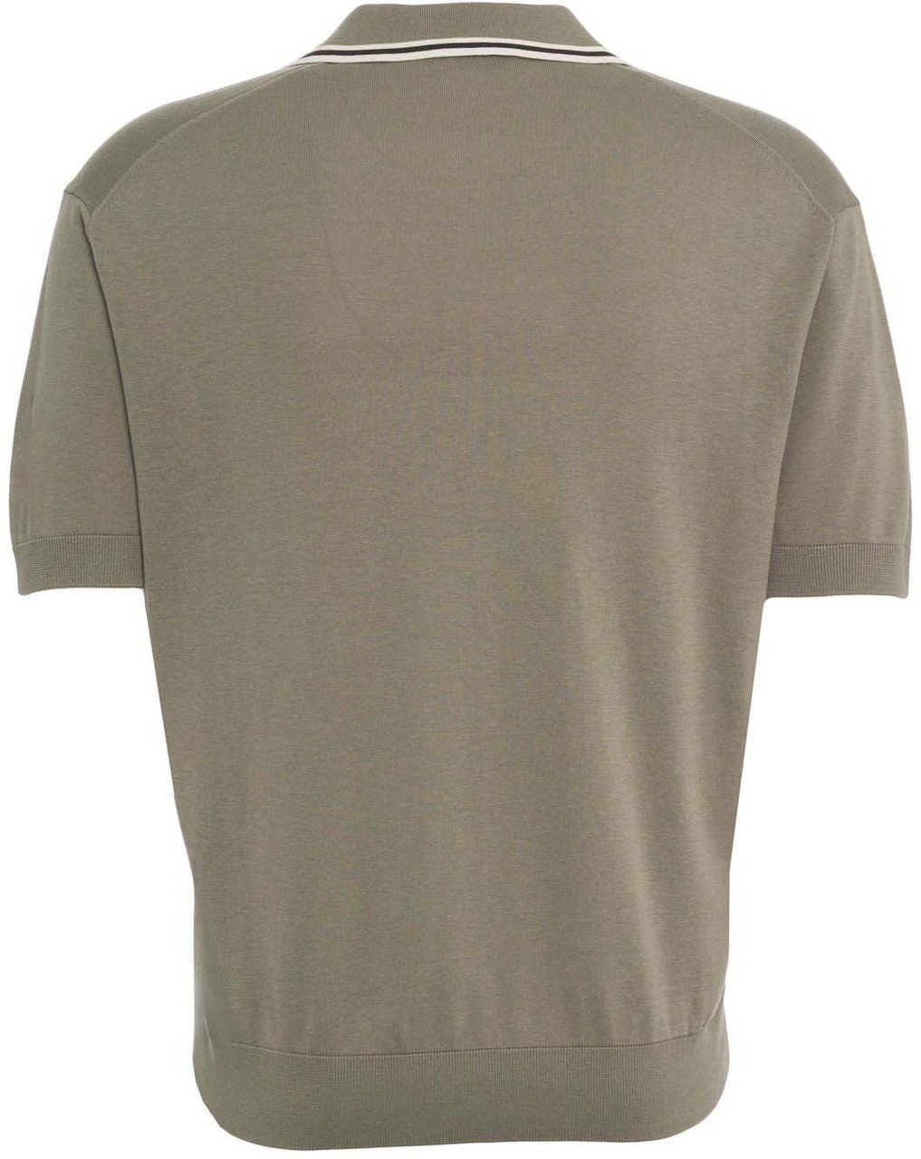 Paolo Pecora Silk blend polo skipper Groen