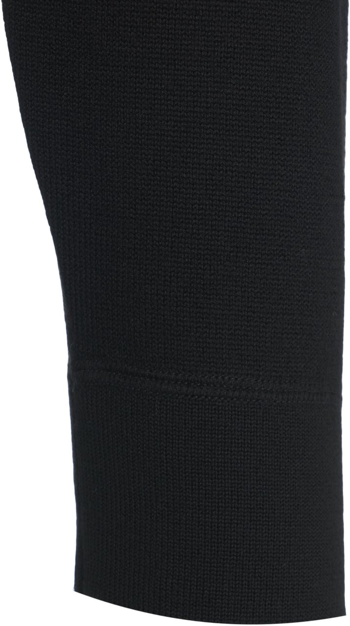 Paolo Pecora Mock neck sweater with zipper Zwart