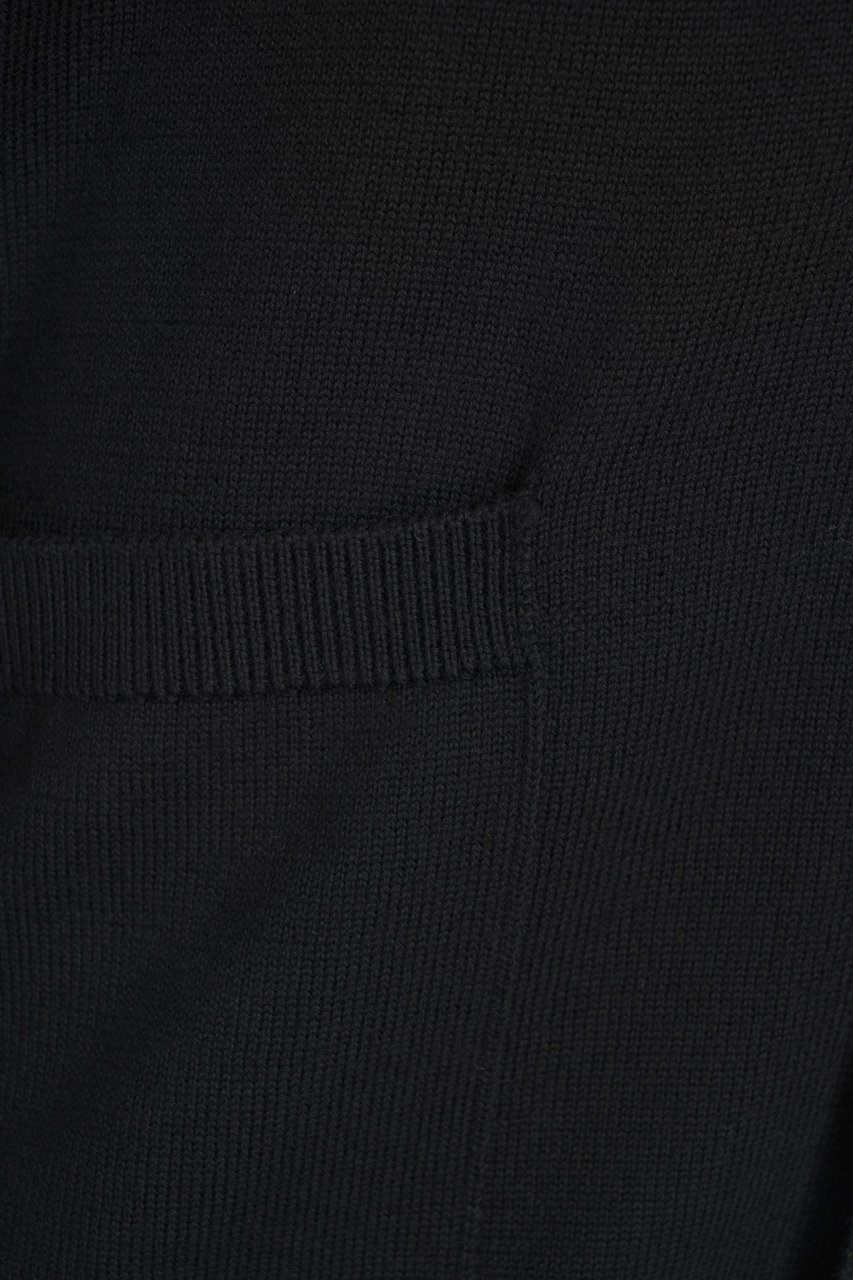 Paolo Pecora Wool cardigan Zwart