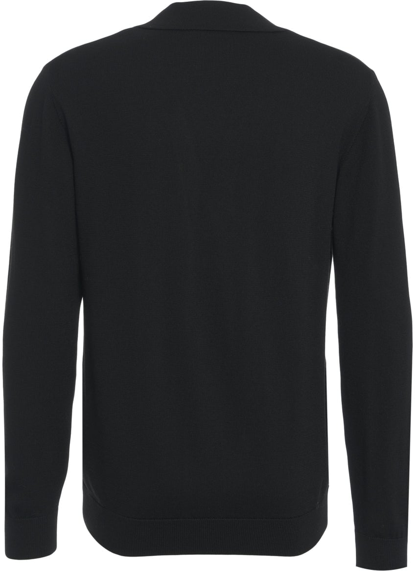 Paolo Pecora Wool cardigan Zwart