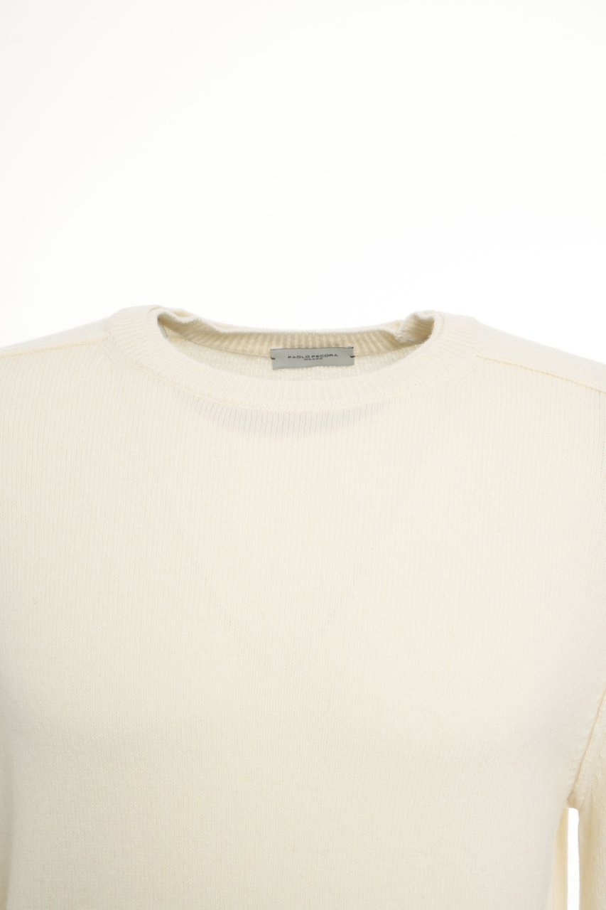 Paolo Pecora Virgin wool sweater Wit