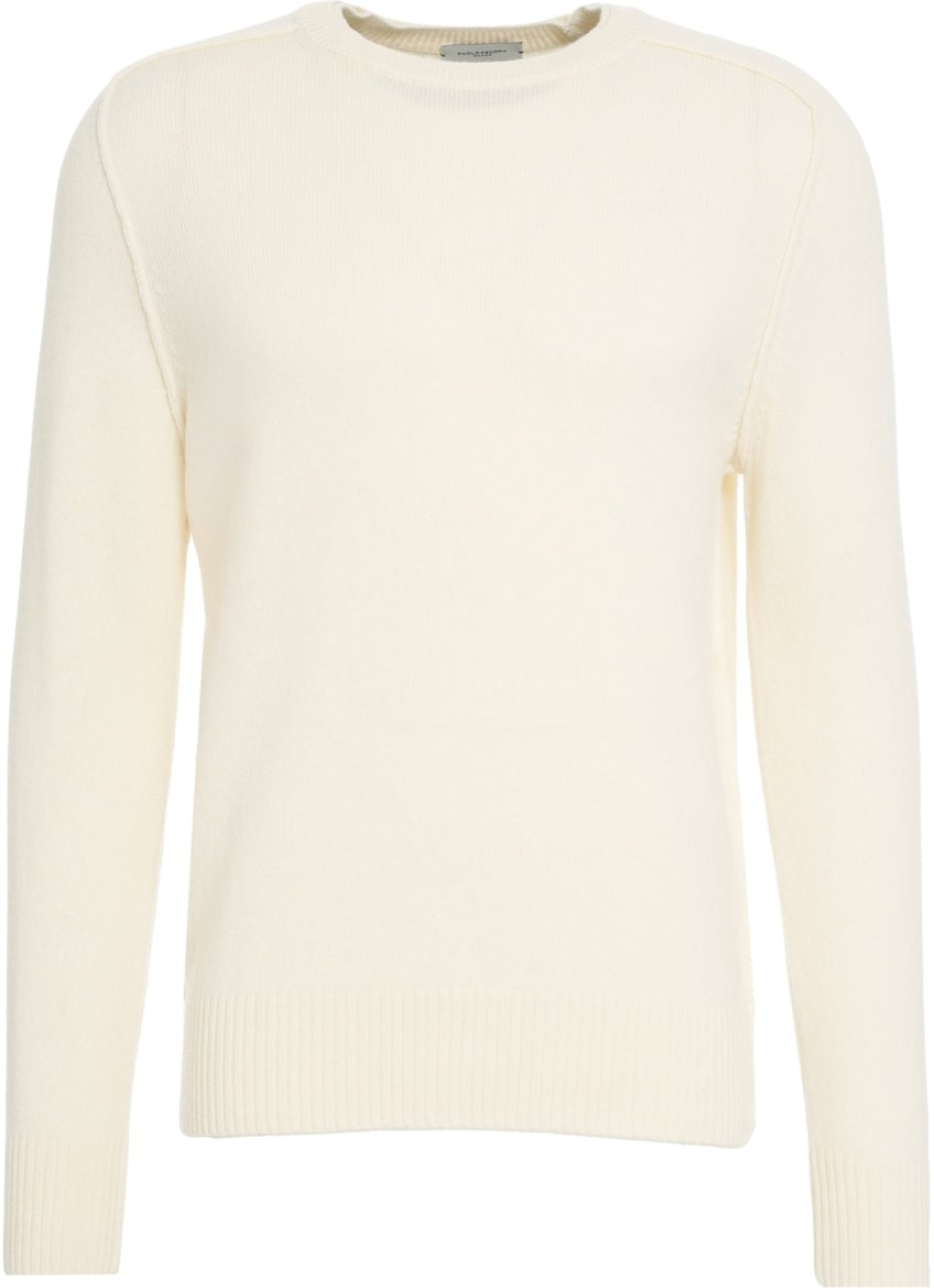 Paolo Pecora Virgin wool sweater Wit
