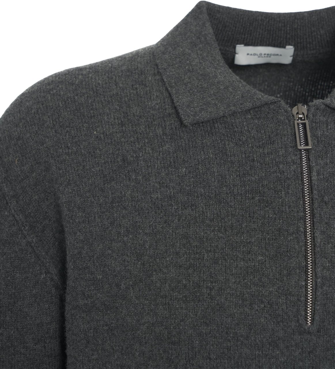 Paolo Pecora T-neck sweater Grijs