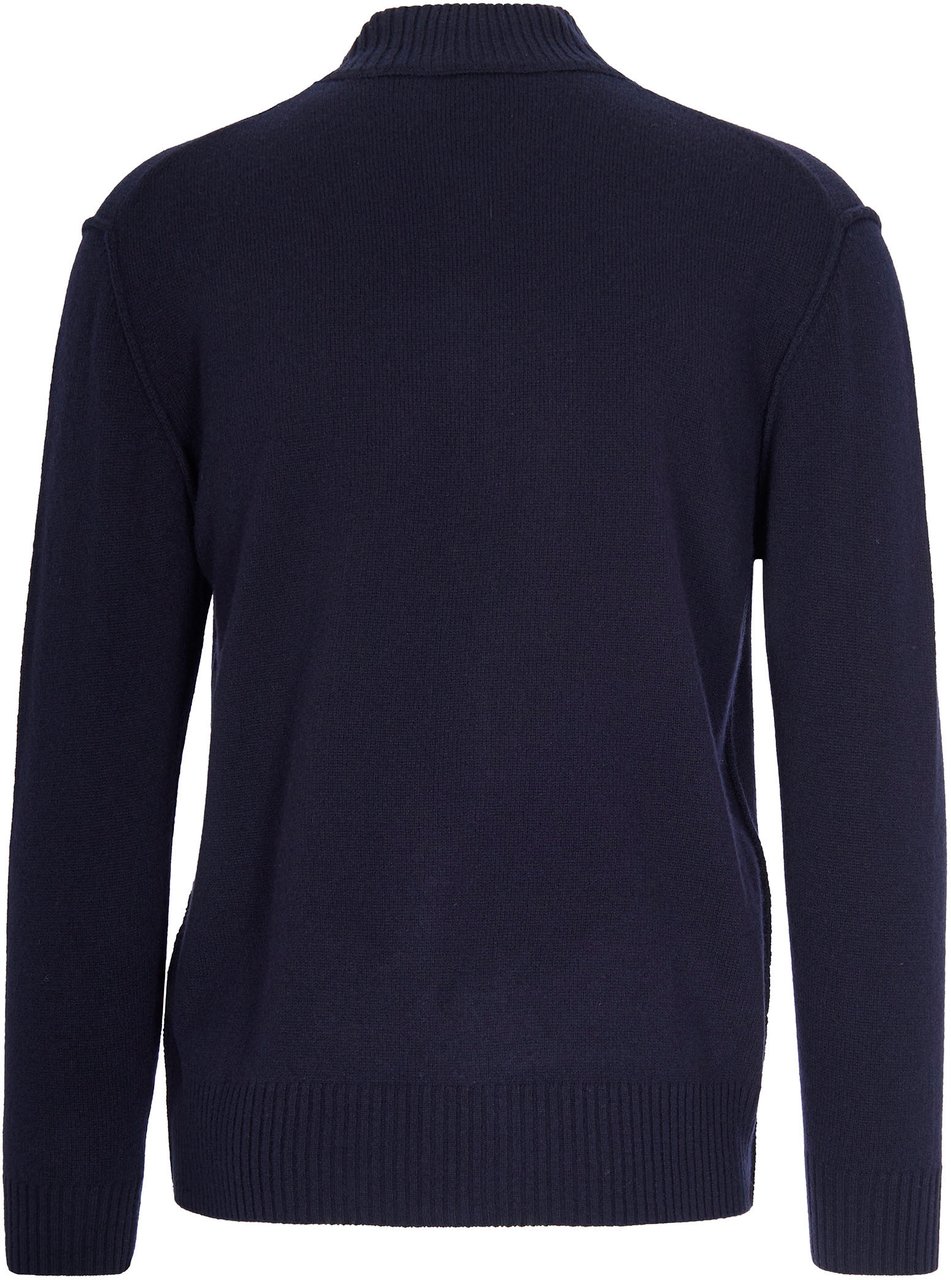 Paolo Pecora Sweaters Blue Blauw