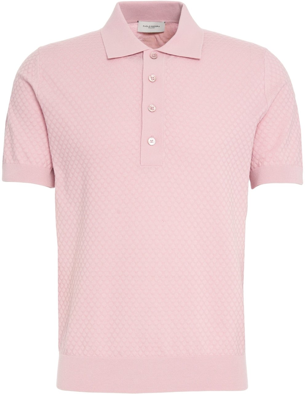 Paolo Pecora Cotton polo shirt Roze