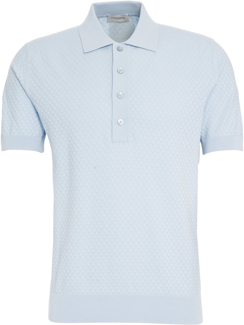 Paolo Pecora Cotton polo shirt Blauw