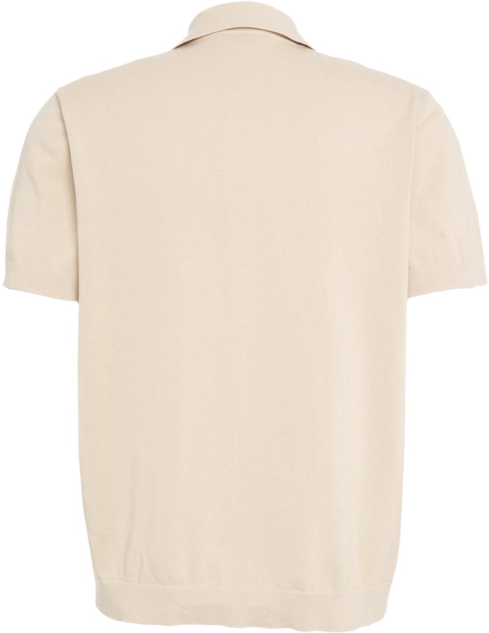 Paolo Pecora Knit polo with embroidery Beige