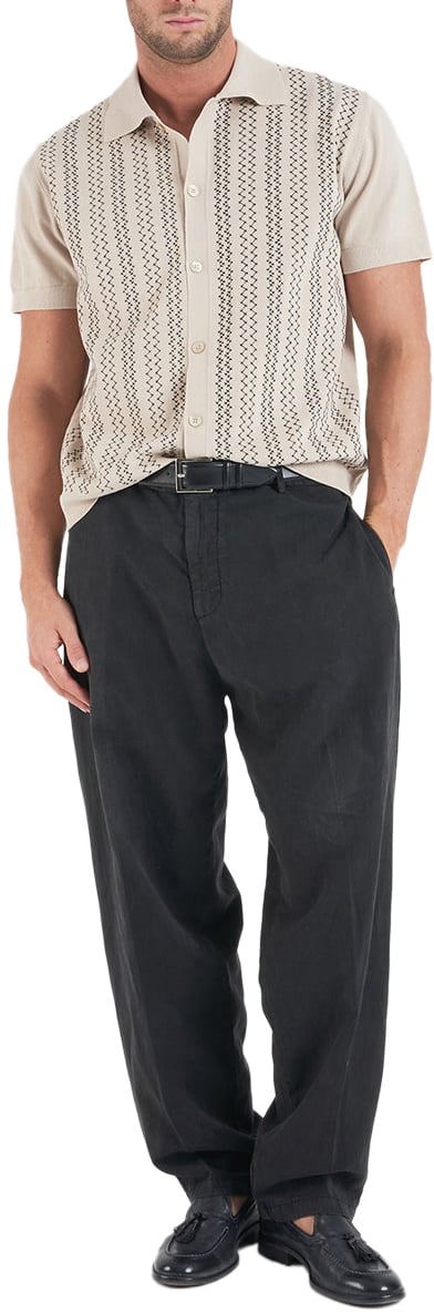 Paolo Pecora Knit polo with embroidery Beige