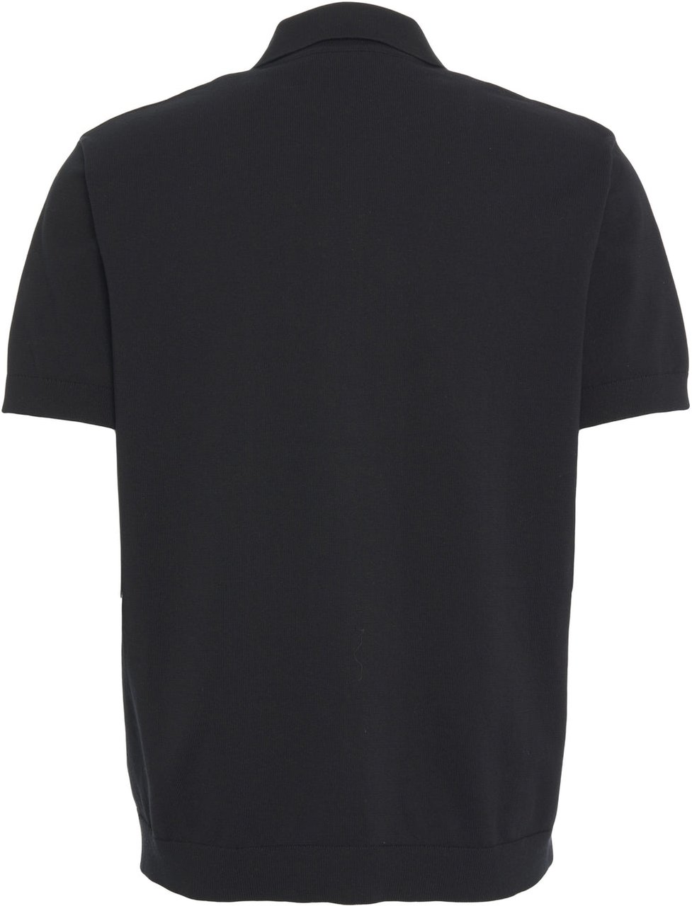 Paolo Pecora Knit polo with embroidery Zwart