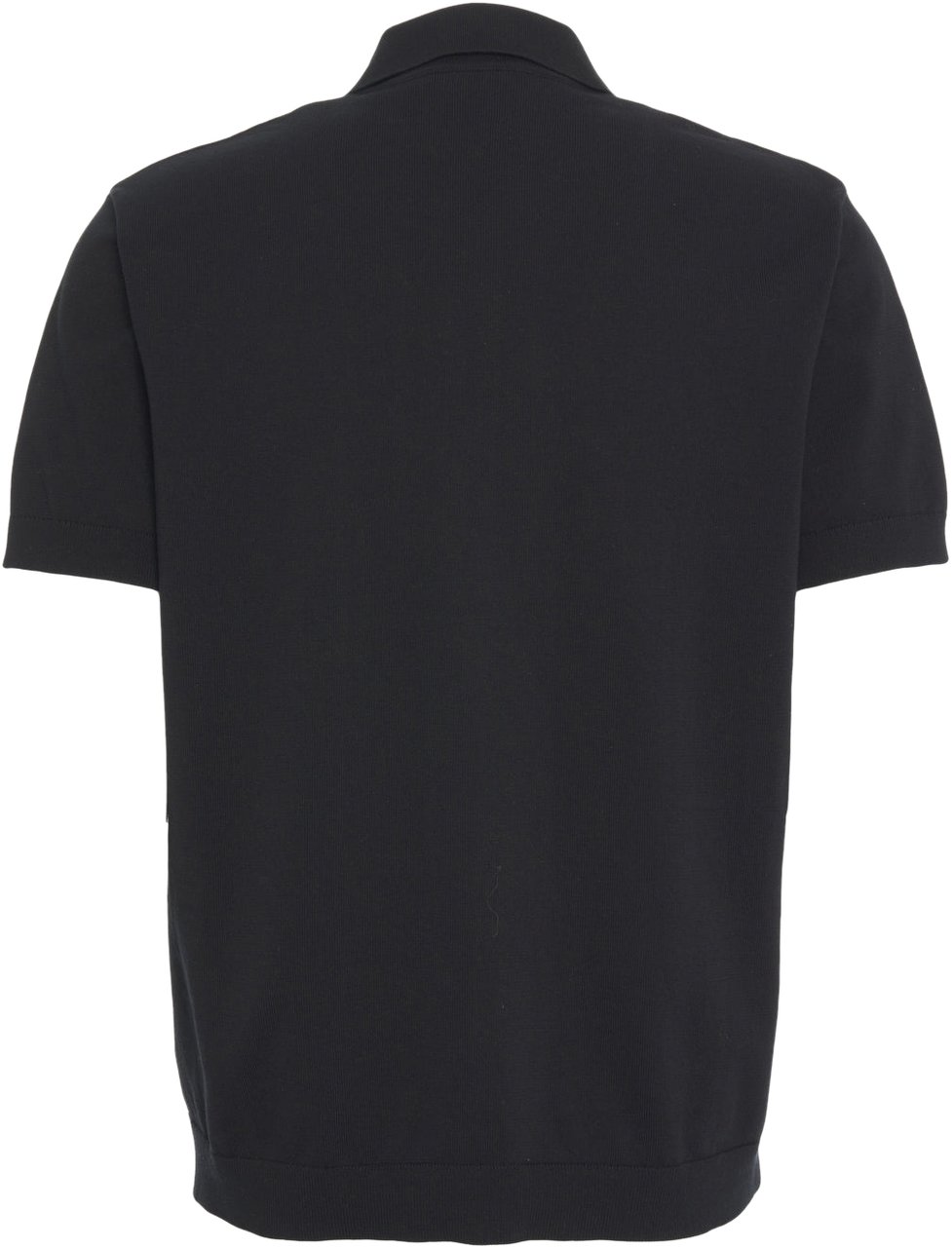 Paolo Pecora Knit polo with embroidery Zwart