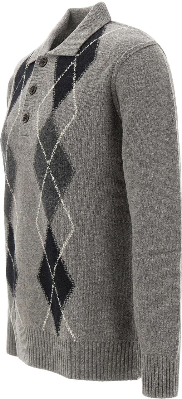 Paolo Pecora Sweaters Grey Grijs