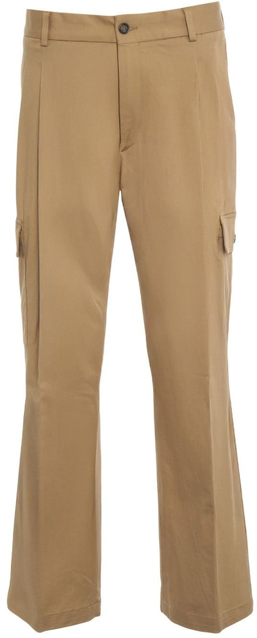 Paolo Pecora Cotton blend cargo pants Beige
