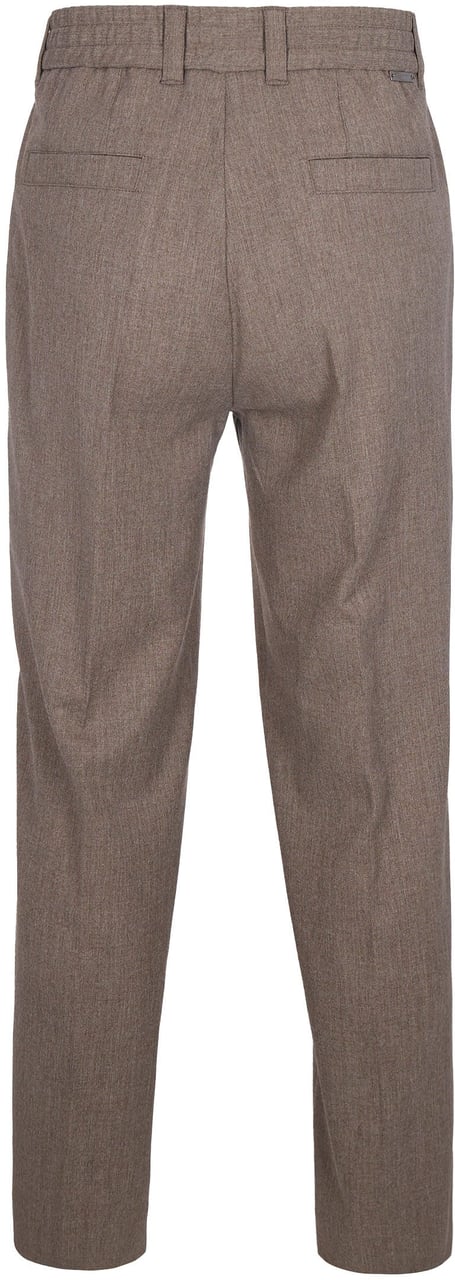Paolo Pecora Trousers Marrone Chiaro Melange Bruin