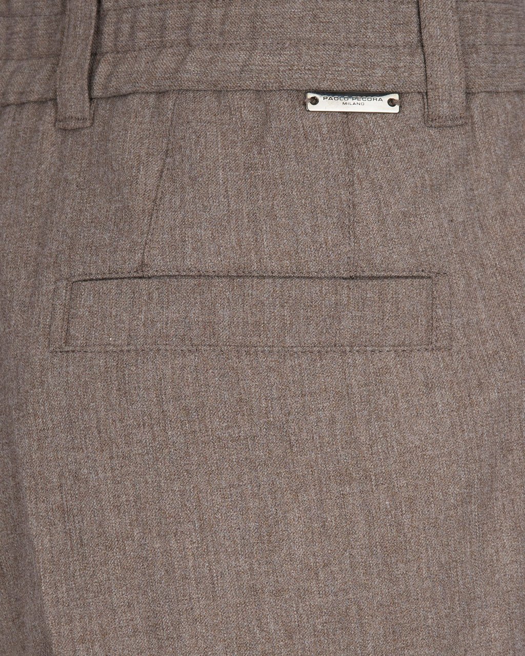 Paolo Pecora Trousers Marrone Chiaro Melange Bruin