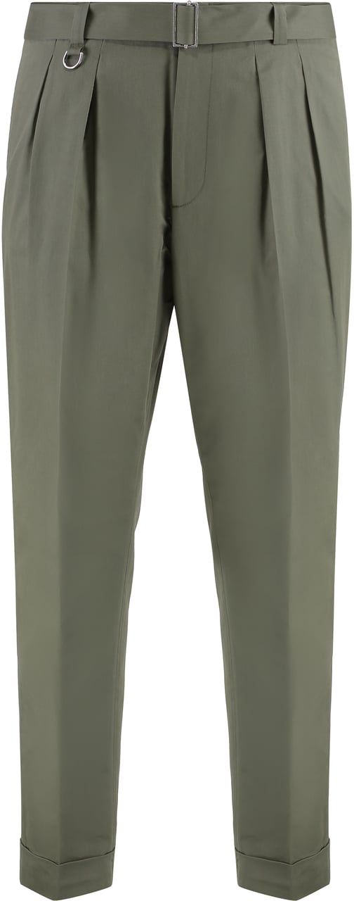 Paolo Pecora Slim fit chino trousers Groen