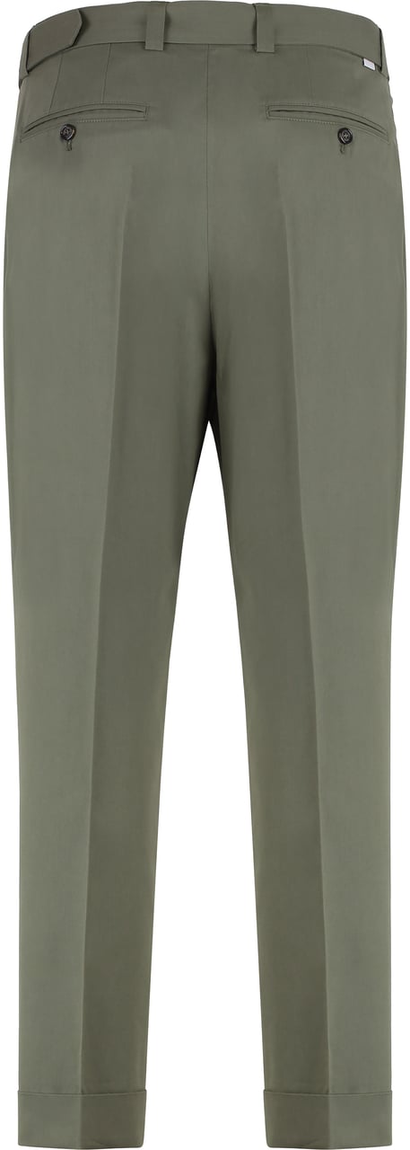 Paolo Pecora Slim fit chino trousers Groen