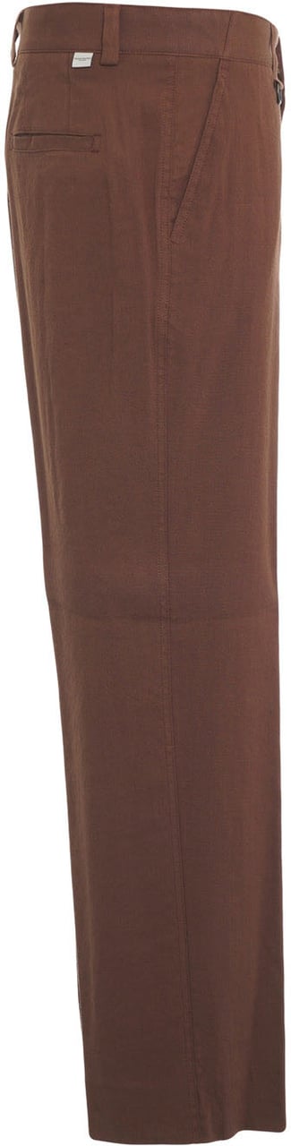 Paolo Pecora Linen blend chino pants Bruin