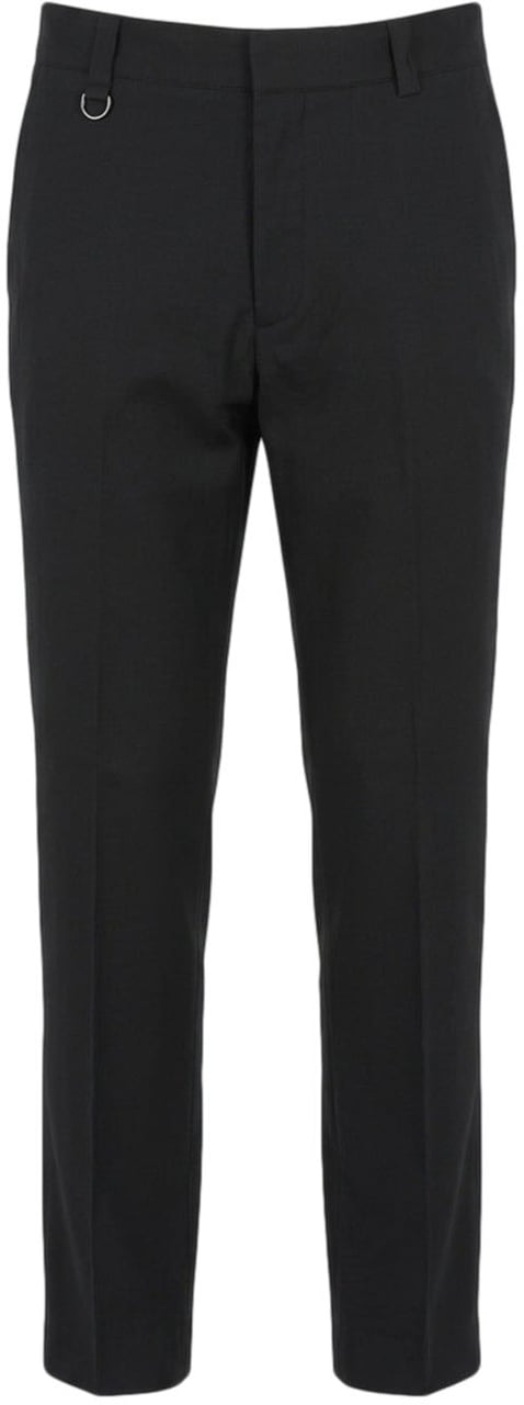 Paolo Pecora Linen blend chino pants Zwart