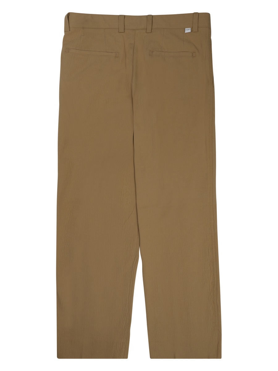 Paolo Pecora Classic Straight-Leg Beige Trousers with Timeless Design Bruin
