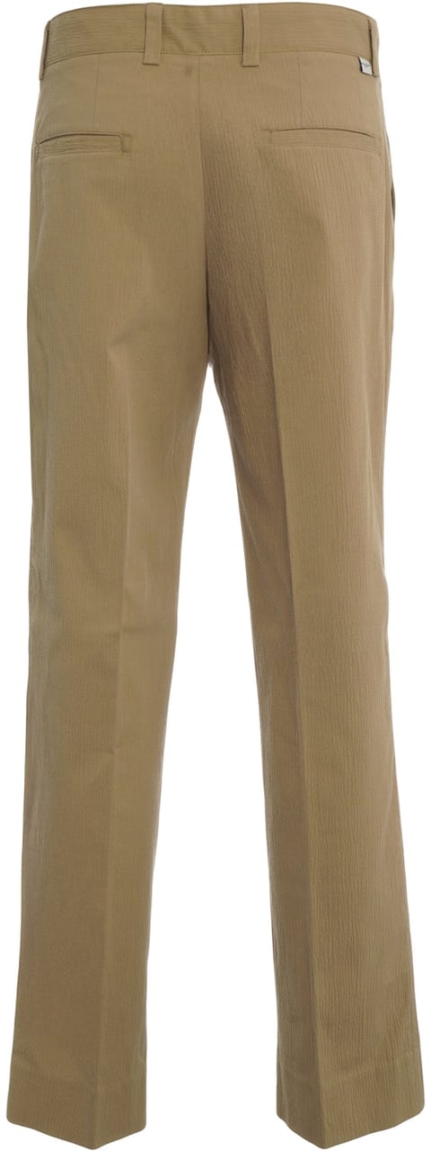 Paolo Pecora Cotton blend chino pants Beige