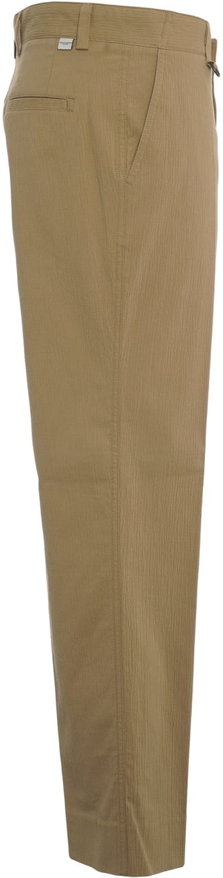 Paolo Pecora Cotton blend chino pants Beige
