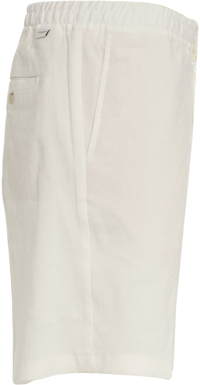 Paolo Pecora Linen blend shorts Wit