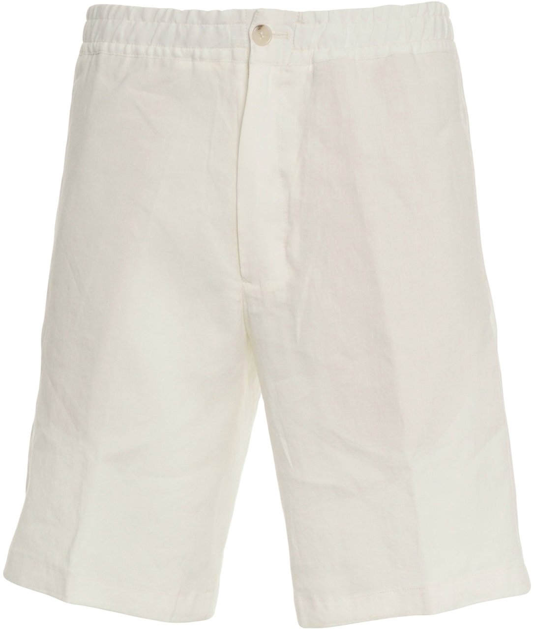 Paolo Pecora Linen blend shorts Wit