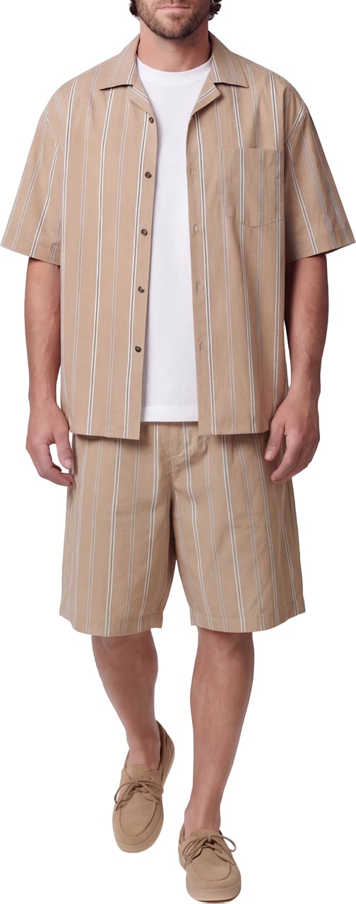 Paolo Pecora Cotton bermuda shorts Beige