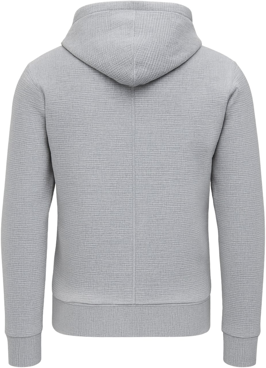Paolo Pecora Fine Wool Zip-Up Hoodie Grijs