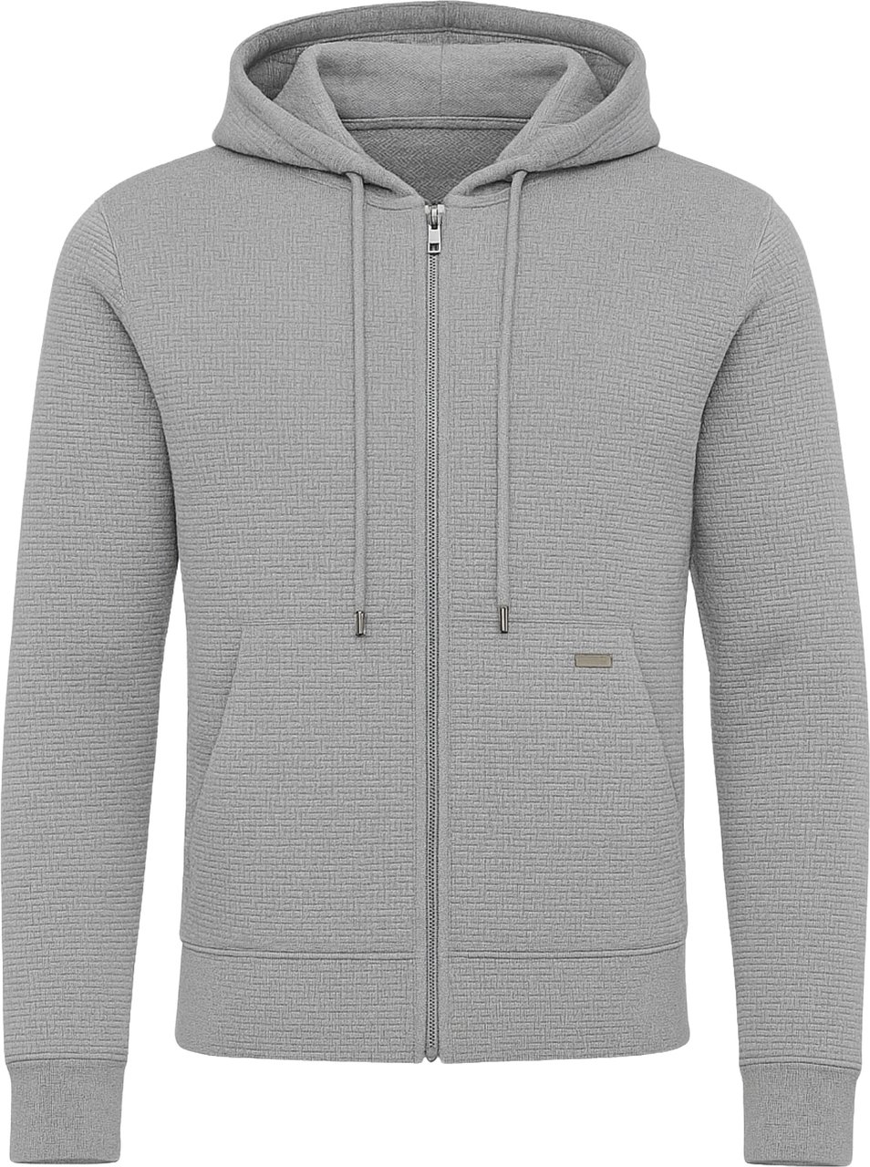 Paolo Pecora Fine Wool Zip-Up Hoodie Grijs