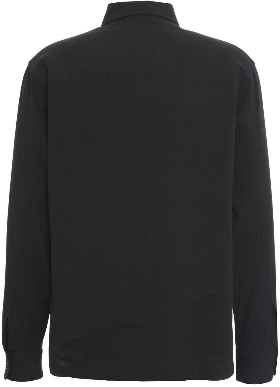 Paolo Pecora Linen blend shirt Zwart