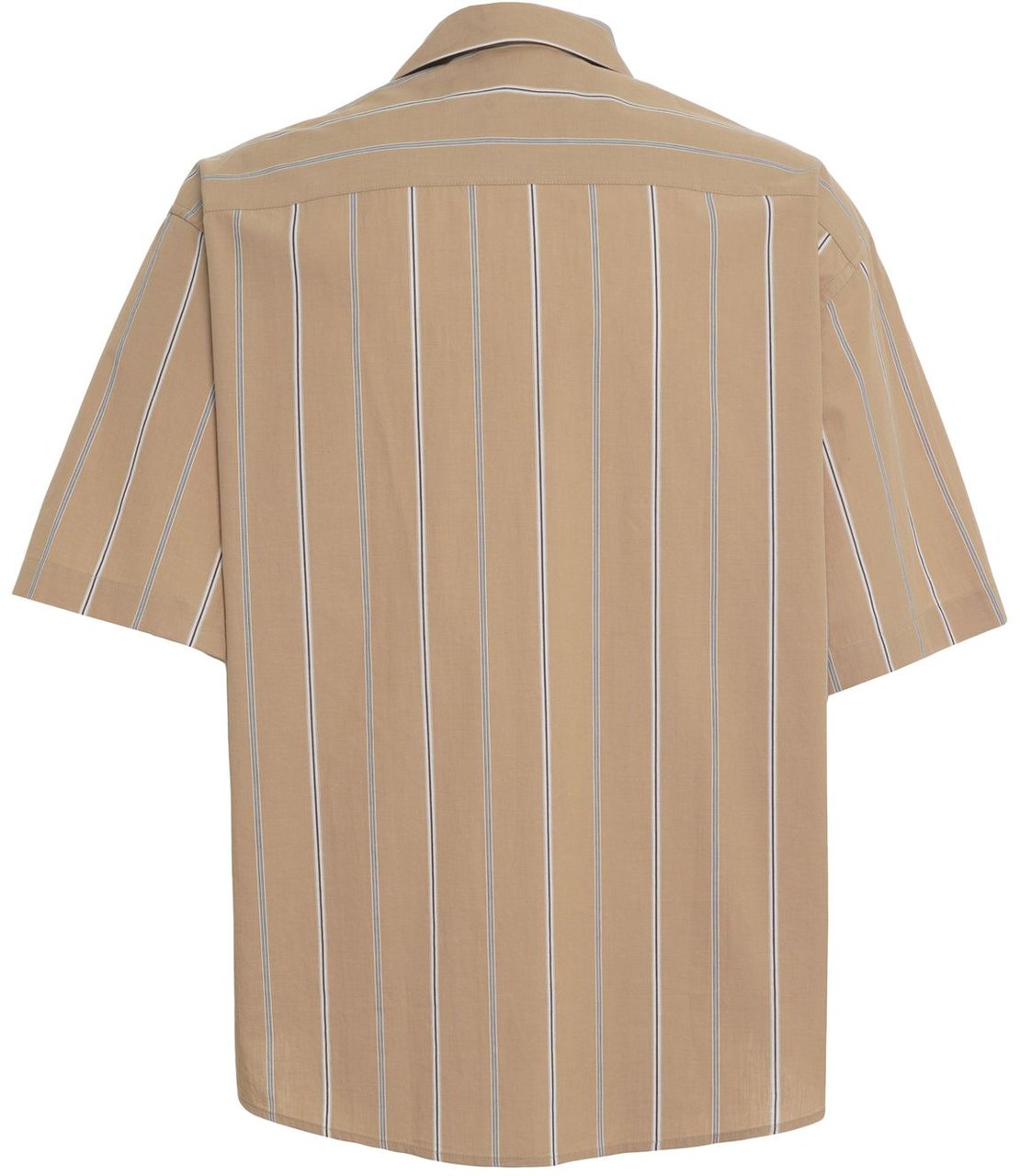 Paolo Pecora Short-sleeved cotton shirt Beige