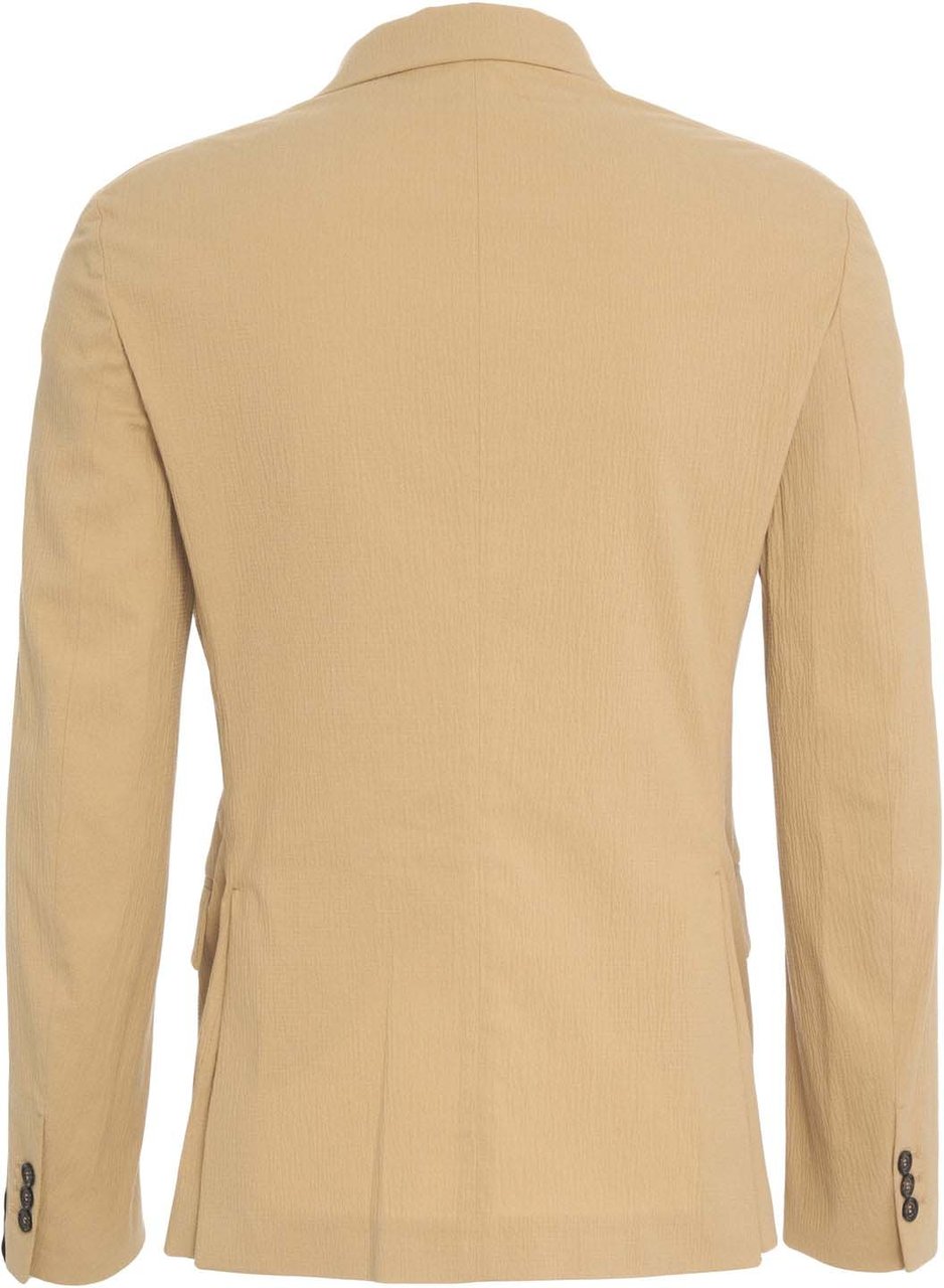 Paolo Pecora Seersucker double-breasted blazer Bruin
