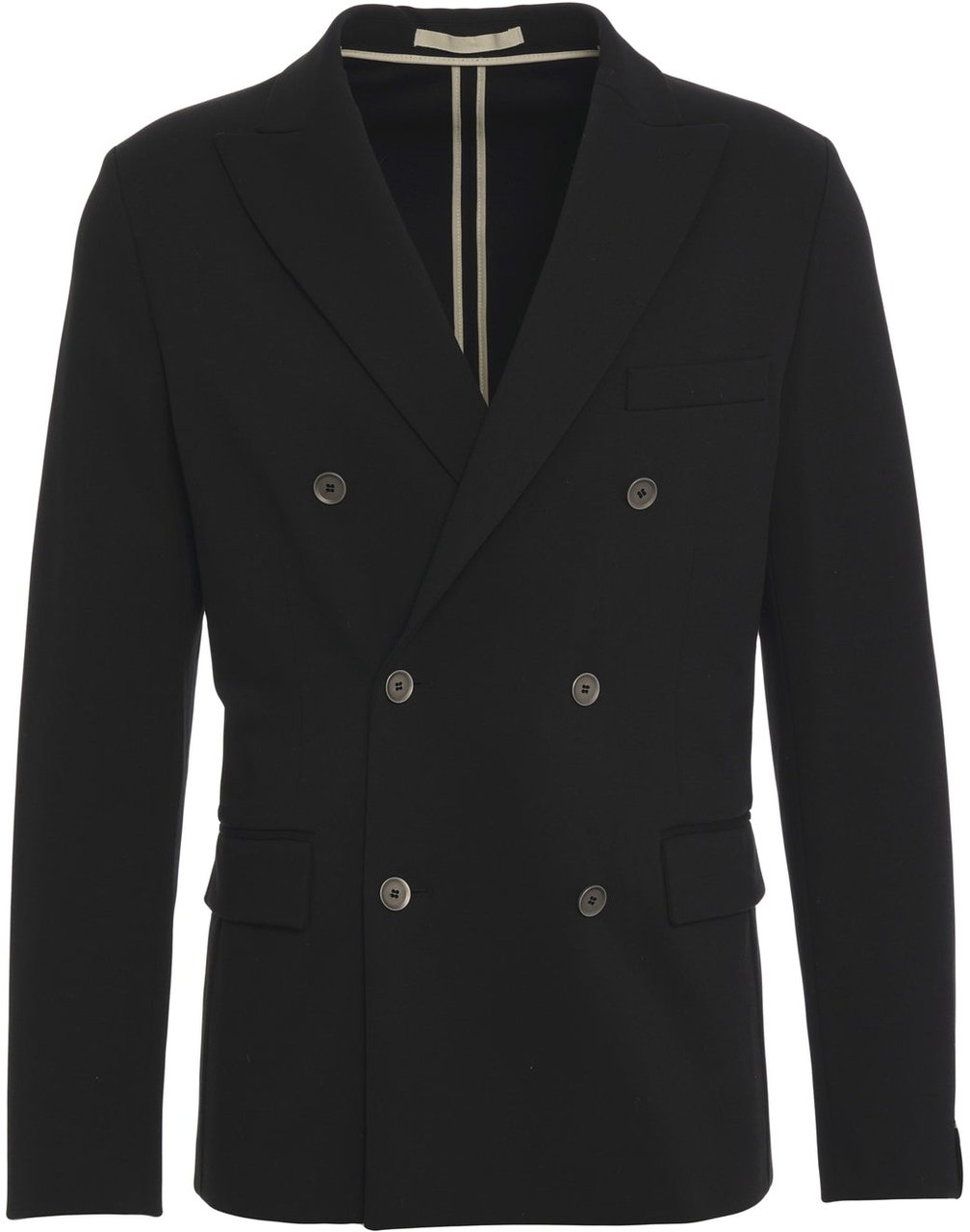 Paolo Pecora Double-breasted blazer Zwart