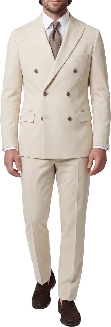 Paolo Pecora Double-breasted blazer Beige