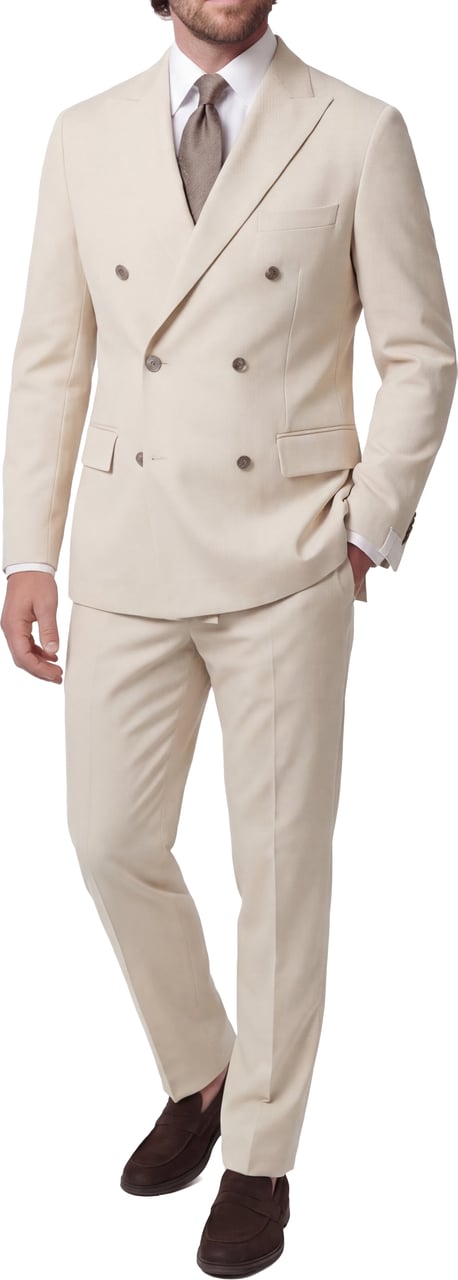 Paolo Pecora Double-breasted blazer Beige