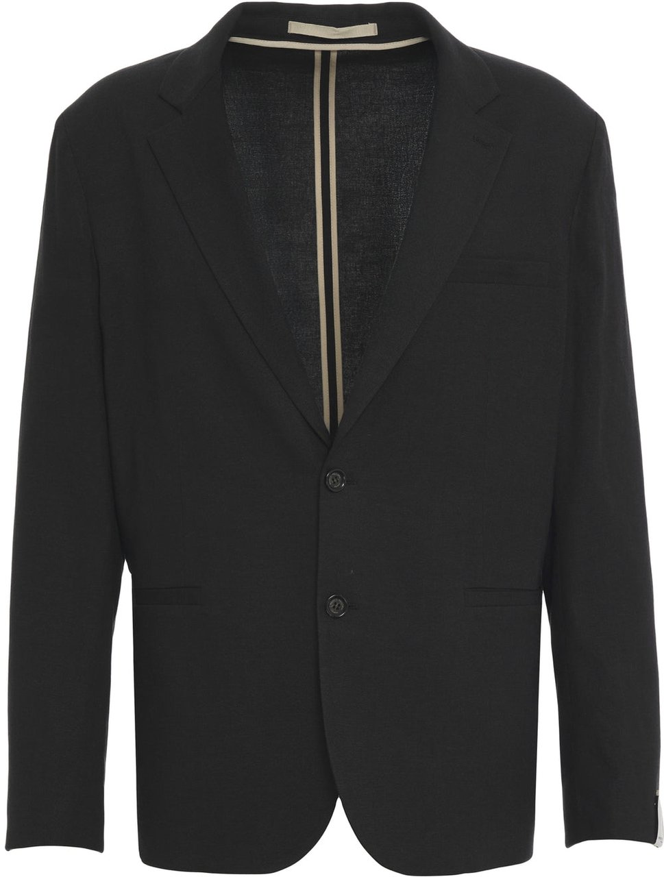 Paolo Pecora Linen blend blazer Grijs