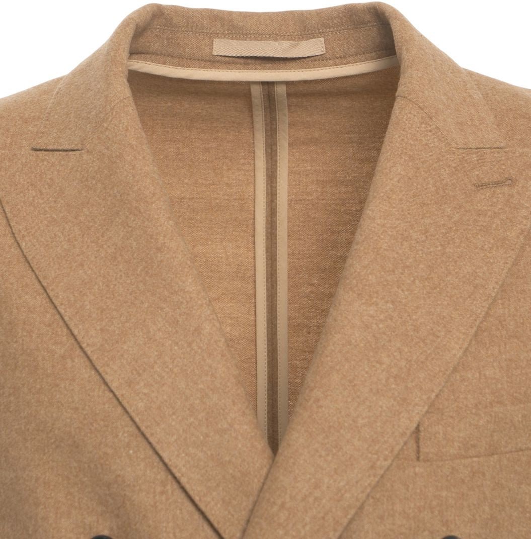 Paolo Pecora Double-breasted blazer Bruin