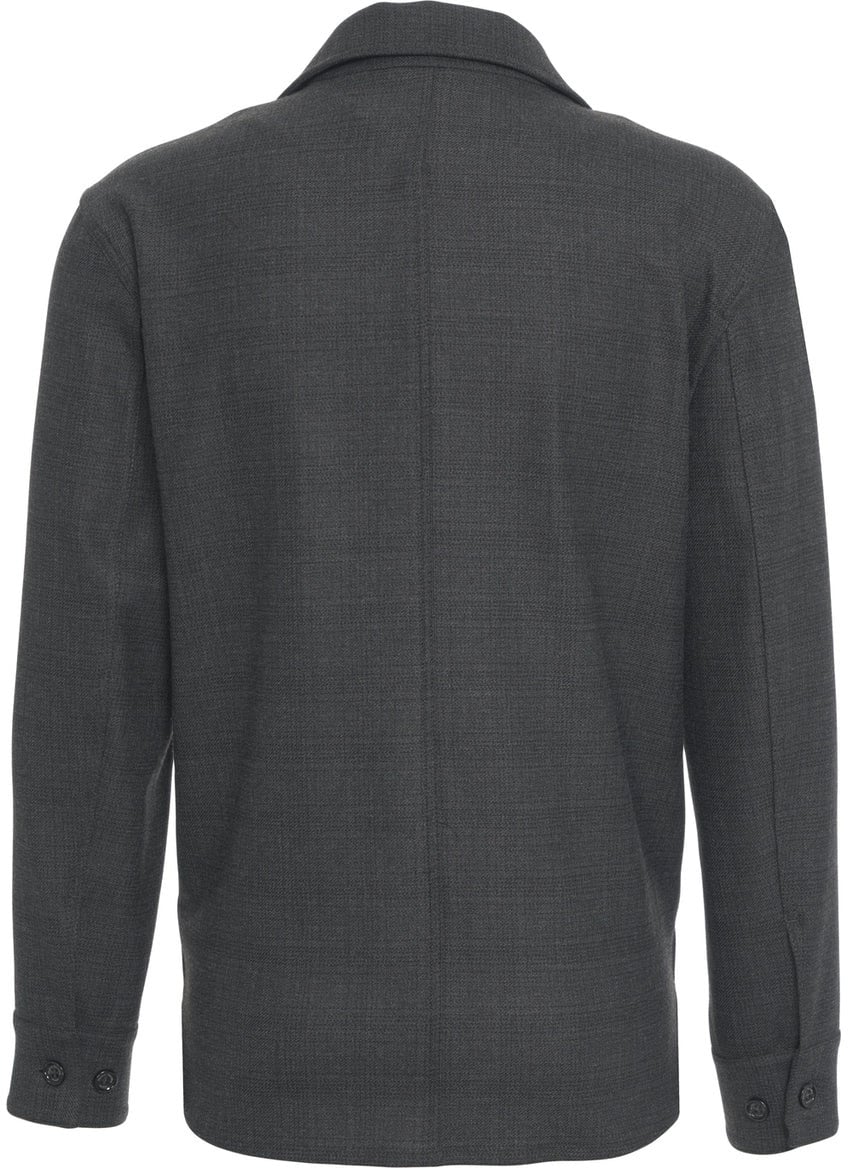 Paolo Pecora Glencheck overshirt Grijs