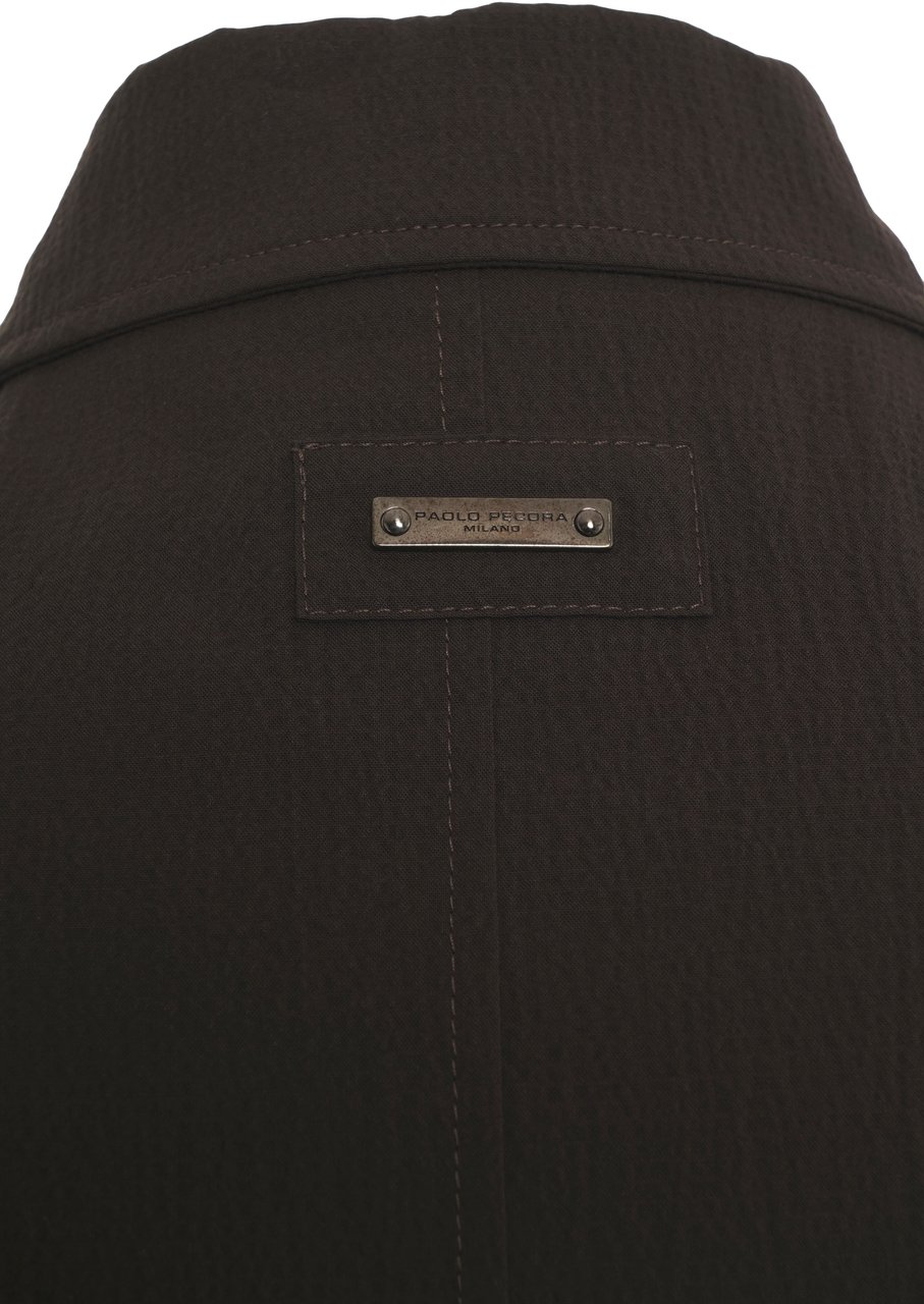 Paolo Pecora Cotton blend overshirt Bruin