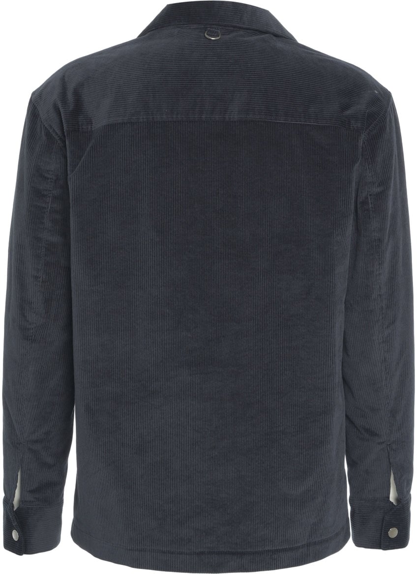 Paolo Pecora Cordouroy jacket Blauw