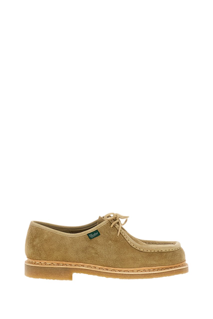 Paraboot Sand/Beige Micka Ario Suede Derby Shoes Bruin