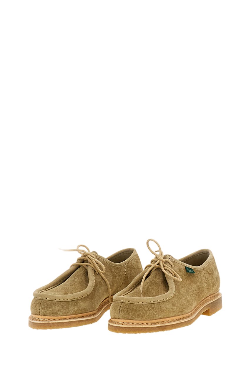 Paraboot Sand/Beige Micka Ario Suede Derby Shoes Bruin