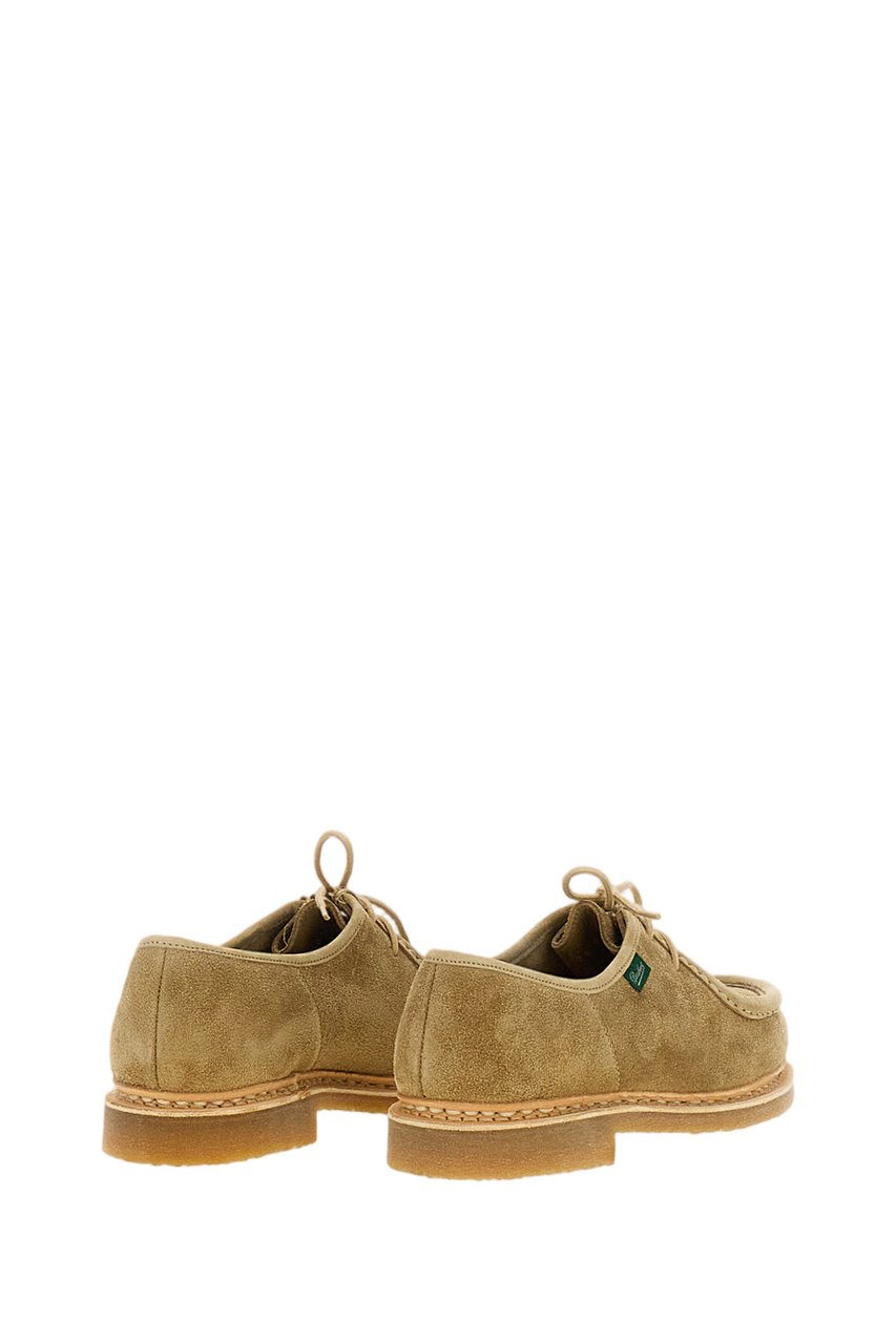 Paraboot Sand/Beige Micka Ario Suede Derby Shoes Bruin