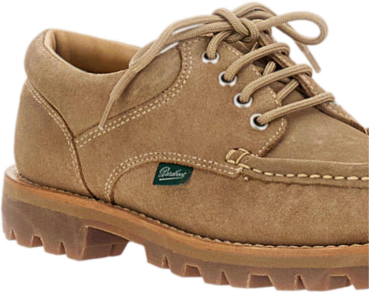 Paraboot Thiers Jannu Loafers with 4-Eyelet Lace-Up Bruin