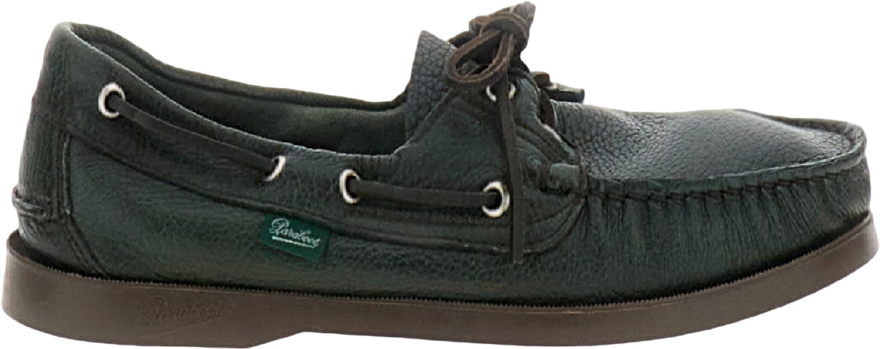 Paraboot Green Barth Suede Loafers Groen