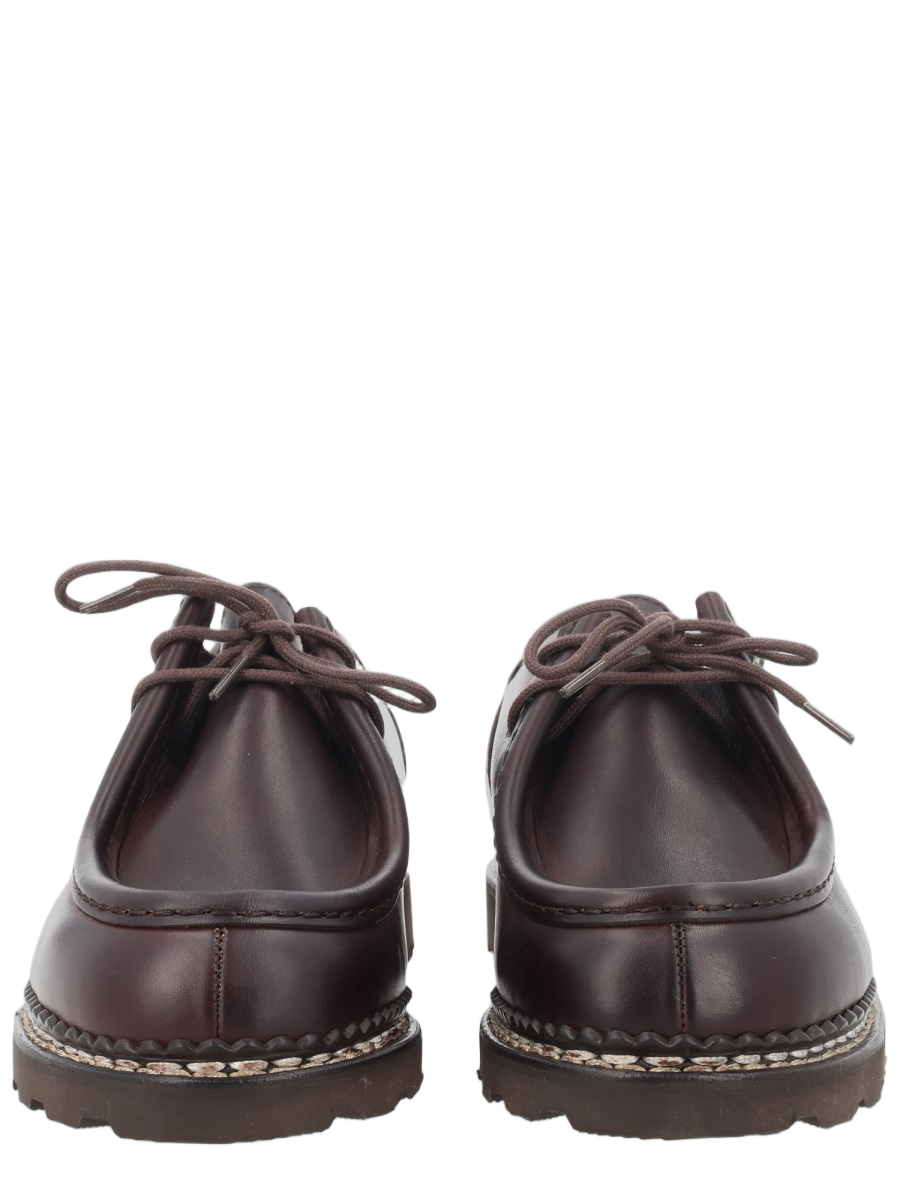 Paraboot Stringata Michael Smooth Polished Shoes Grijs